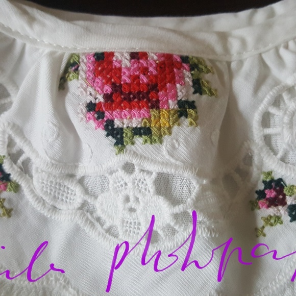 LAST ONE DRESSES ☆ DOLLCAKE NWT BOHO WHITE FLORAL - Picture 4 of 6